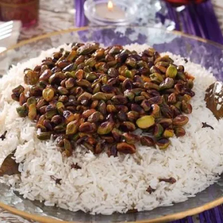 وصفة الأرز بالفستق الحلبي سهلة التحضير