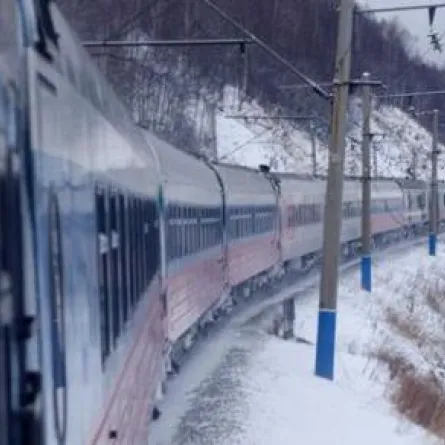 ركض 7 كيلومترات في الجليد ليلحق بالقطار