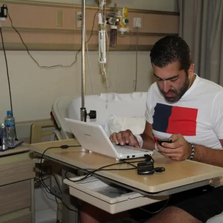 مازن دياب يخضع لعملية استئصال ورم في الرئة بنجاح