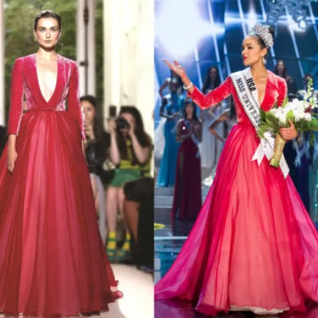 ملكة جمال  الكون تتوّج بتصميم جورج حبيقة