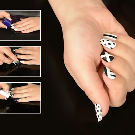 خطوات تطبيق مناكير " المونوكروم"