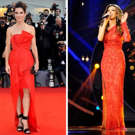 استوحي إطلالتكِ باللون الأحمر من أناقة النجمات