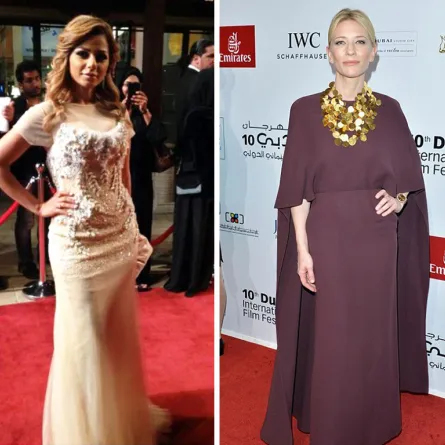 إطلالات جذابة لنجمات مهرجان "دبي" السينمائي