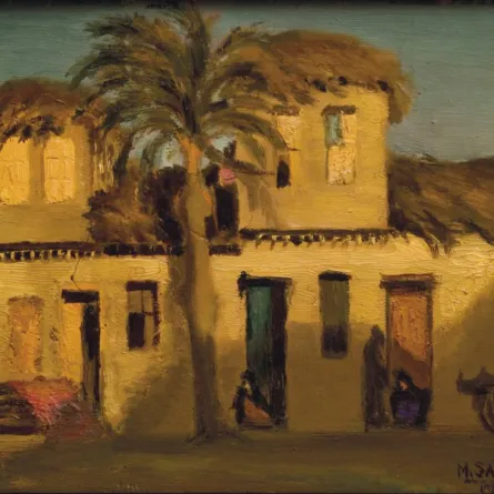 مزاد لوحة الفنان الليبي العالمي علي عمر أرميص