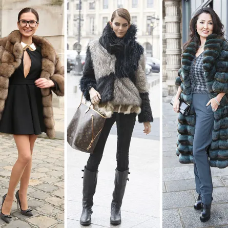 Street Style: الفرو يغطي شوارع باريس في أسبوع الموضة