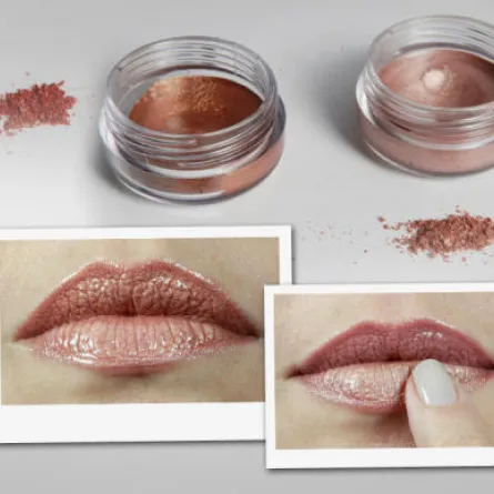 دليل وضع ملمّع الشفاه الممزوج بالظلال البرّاقة