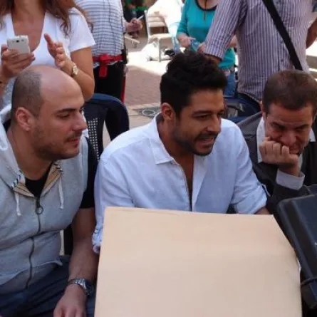 الصور الأولى لإعلان محمد حماقي في بيروت