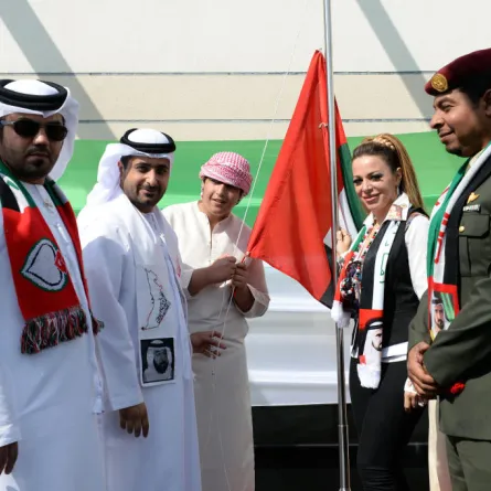 أطفال "راشد" يحتفلون بالعيد الوطني الإماراتي