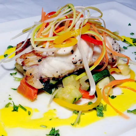 فيليه الهامور بالزعفران