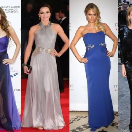 دليل النجمات لفساتين رأس السنة