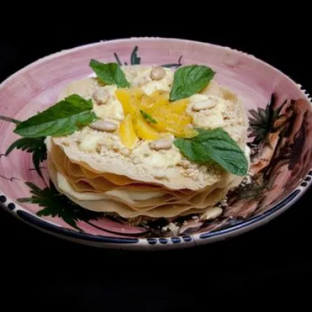 بسطيلة بالحليب مع الكريما