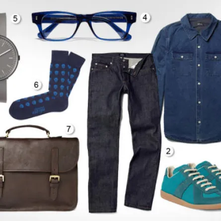 اطلالة عمليّة ملوّنة بالأزرق