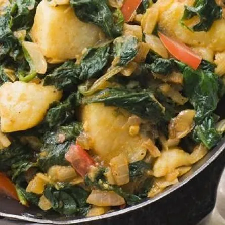 طريقة تحضير طبق البطاطس والسبانخ