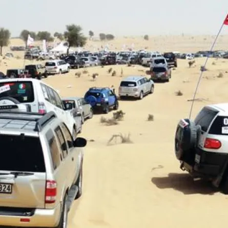 أطول قافلة سيارات عبر صحراء الإمارات تدخل "غينيس"