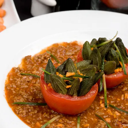 البامية بطريقة خاصّة