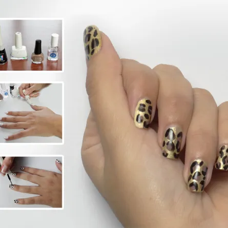 خطوات وضع المناكير المرقّط