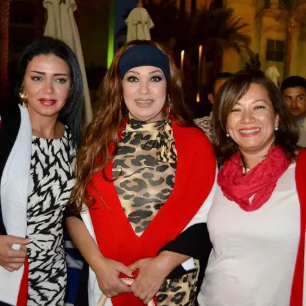 النجوم يدعمون مصر ضد الإرهاب في سهل حشيش