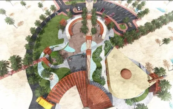 طلاب عمارة البيئة في جامعة الإمام يصمِّمون منتجعاً صحراوياً