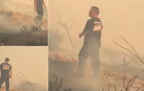 العاهل الأردني الملك عبد الله الثاني يشارك شخصياً بإخماد حريق "الكمالية"