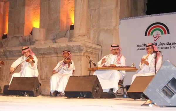 الفرقة الموسيقية السعودية تختتم فعاليات المدرج الشمالي في جرش 2017