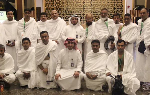 وصول (1279) حاجاً من ضيوف خادم الحرمين الشريفين إلى مكة