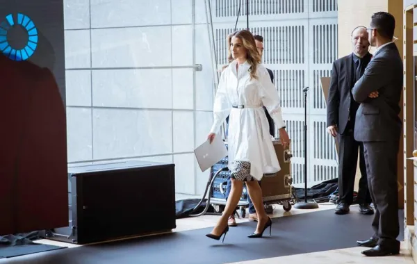 الملكة رانيا تشارك في اجتماع نظمته مؤسسة بيل وميليندا غيتس في نيويورك