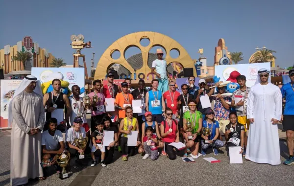 إقبال كبير على سباق الجري في دبي باركس آند ريزورتس