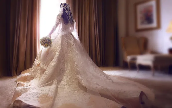 فساتين زفاف العروس الخليجية