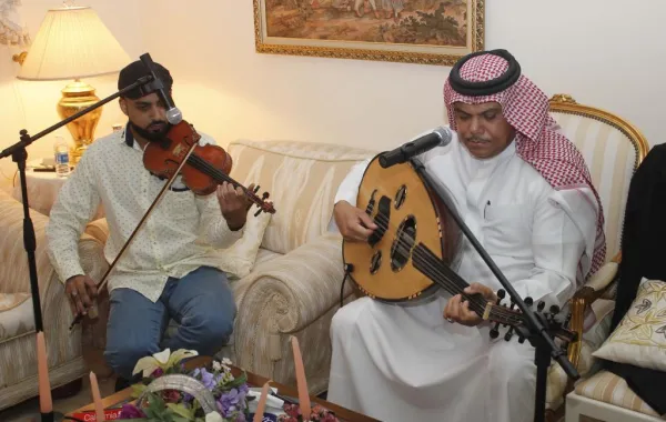 سهرة فنية في فيلا المطرب الدكتور هيثم الشاولي