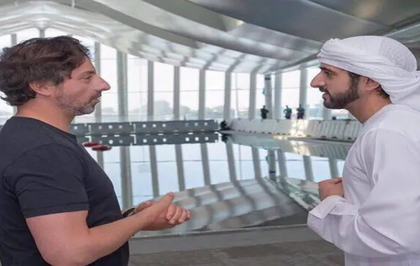 في دبي: حمدان بن محمد يلتقي الشريك المؤسس لشركة جوجل العالمية