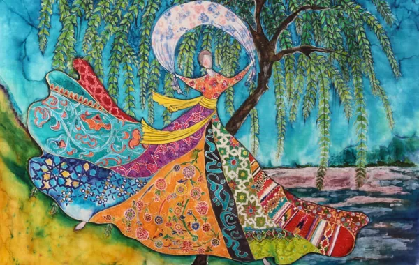 سليمة عيادي.. تبدع أوشحة وتحفًا راقية من التراث الإسلامي