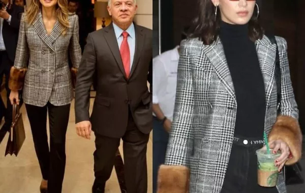 بيلا حديد والملكة رانيا متألقتان ببلايزر من Fendi