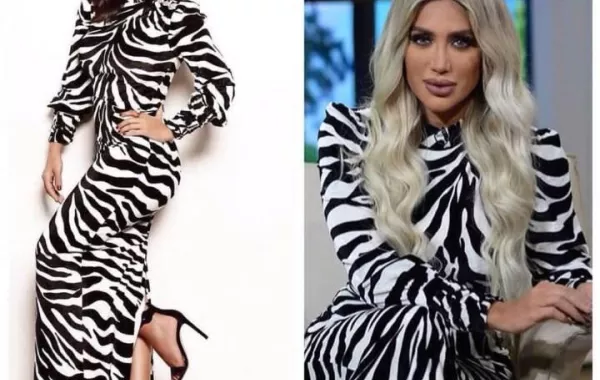 مايا دياب وشيرين عبد الوهاب بإطلالة زيبرا من Alessandra Rich..وهذا ثمنها!