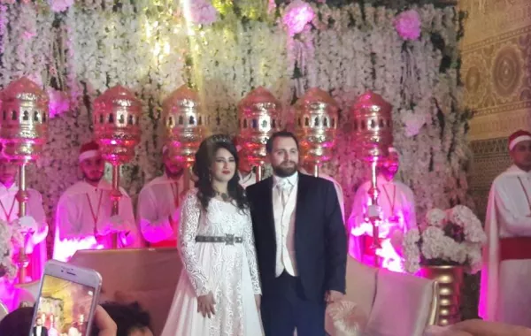 فاتن هلال بك تحتفل بزفافها في الدار البيضاء