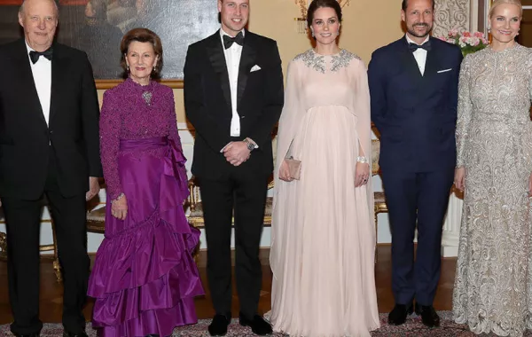 استقبال حافل للأمير وليام وكيت ميدلتون في النرويج