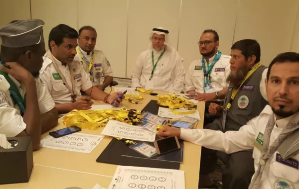 كشافة مكة المكرمة تُسهم في تنظيم الأولمبياد الوطني للروبوت
