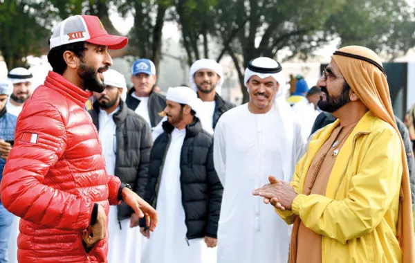 محمد بن راشد يشهد كأس رئيس الإمارات للقدرة