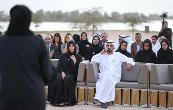 محمد بن راشد يشهد إطلاق المكتب الإعلامي لحكومة دبي