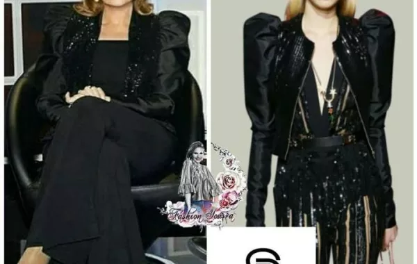يسرا تتألّق بإطلالة بالأسود من إيلي صعب