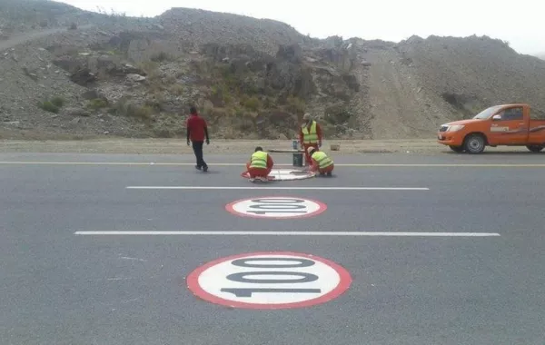تحديد السرعات الجديدة في الباحة بالدهان على الطرق