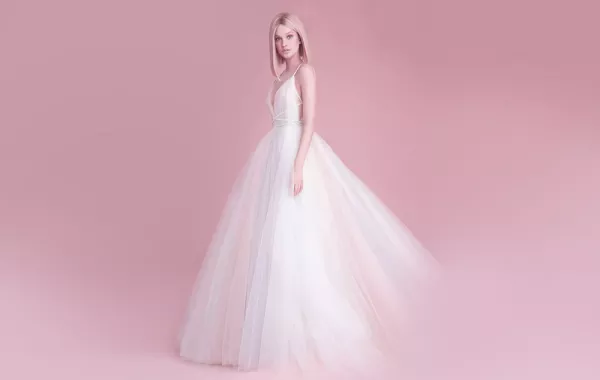 فساتين زفاف وردي موضة 2019