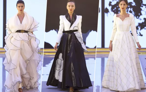 فساتين للمحجبات من أسبوع الموضة العربي