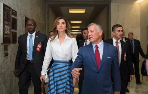 الملك والملكة بعدد من الاجتماعات في واشنطن.jpg