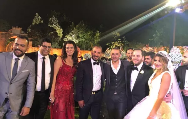 النجوم في حفل زفاف نجل المنتج صادق الصباح
