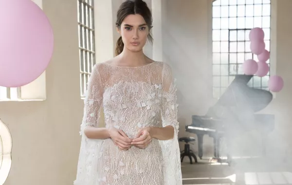 فساتين زفاف كم طويل مميزة وجديدة