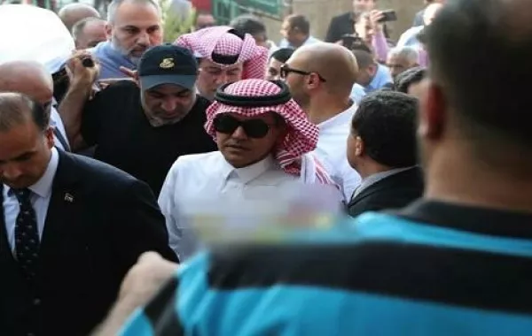 عبد السلام العنزي من عزاء الإعلامي الراحل.jpeg