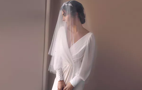 طرحة العروس الخليجية تزيدها أناقة وجمالًا يوم زفافها!