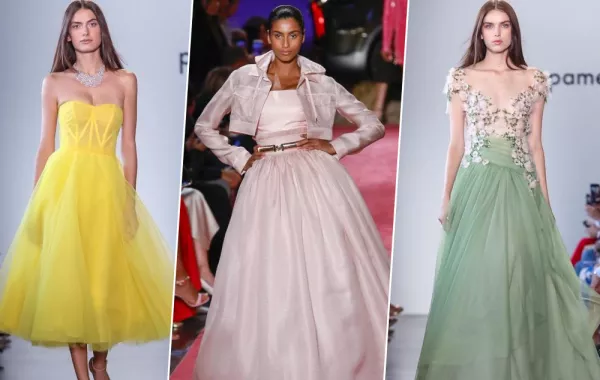 فساتين خطوبة منفوشة 2019 من أسبوع نيويورك للموضة