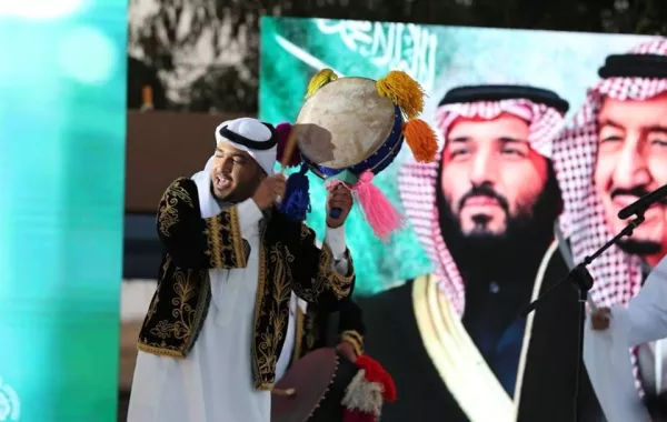 من أجواء الاحتفال بالعيد الوطني السعودي 2018 في الأردن.jpg