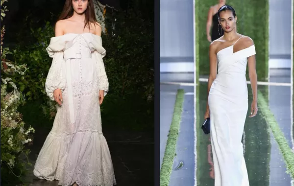 فساتين باللون الأبيض لعروس 2018 من أسبوع الموضة في نيويورك